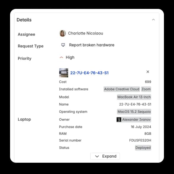 Jira issue with Starhive asset - shadow