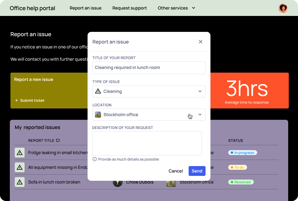 Apps - facilities - office issues