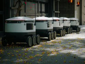 A fleet of delivery robots that would be leased to customers and need tracking in an asset management software