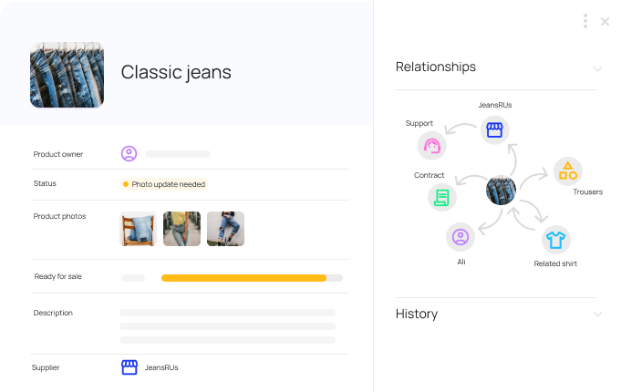 Details product view with Starhive product information management