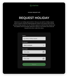 Holiday request external