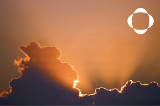 Picture of sun behind clouds, illuminating on IT asset definition
