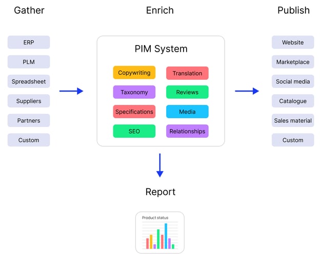 Diagram of what PIM is and the different components