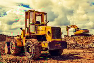 An image of two bulldozers that have been leased on a financing equipment scheme