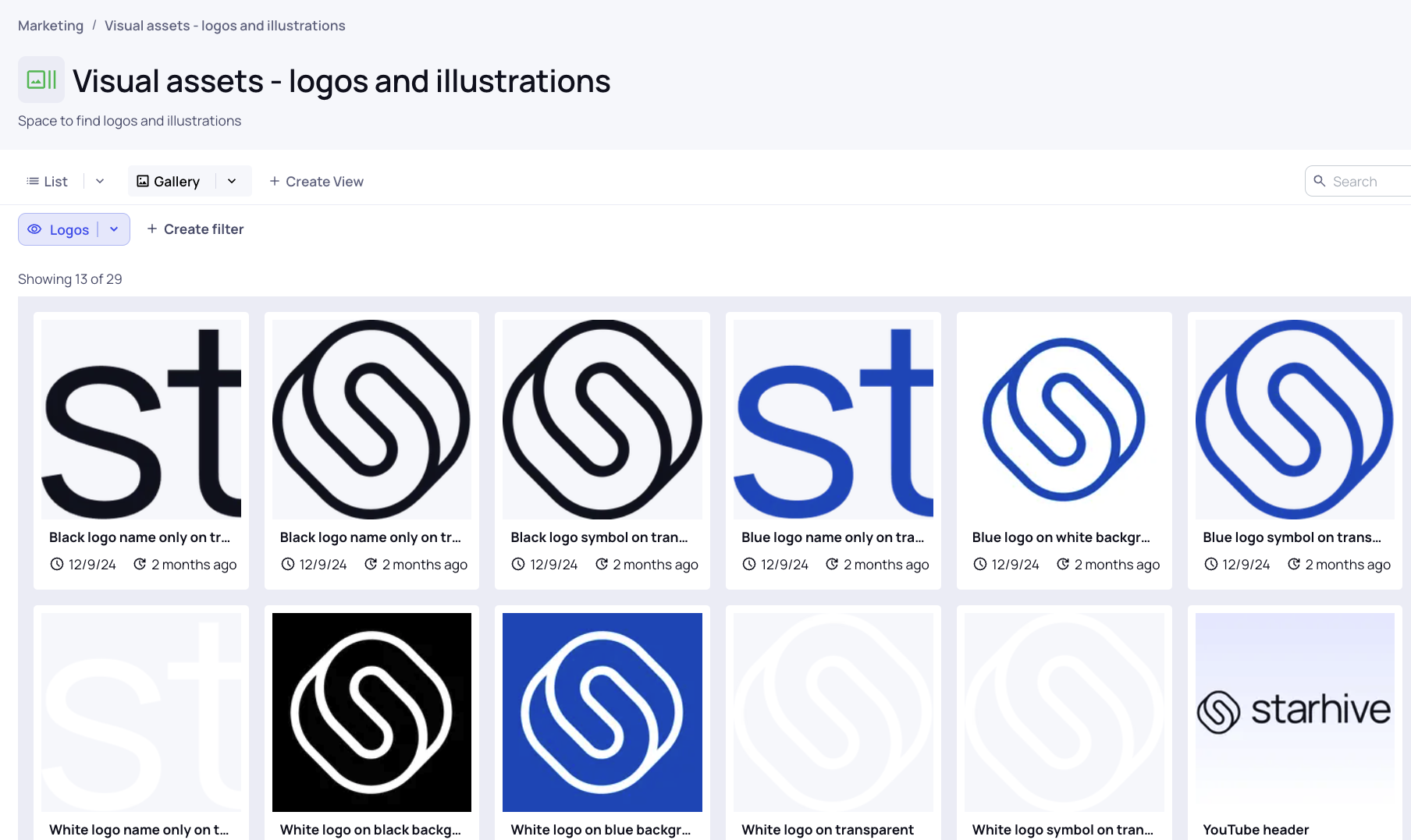 Visual assets and logos from Starhive system