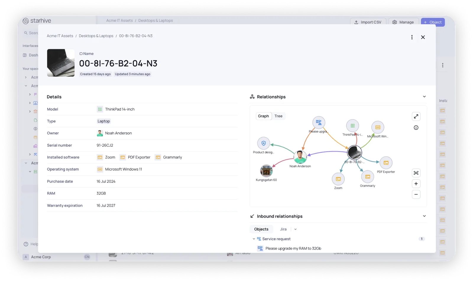 example of it assets stored in starhive